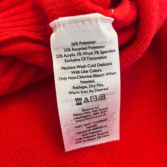 Eddie Bauer Alpine Route Essential Red Sweater 1/4 Zip Mock Neck Size Large - Picture 10 of 10